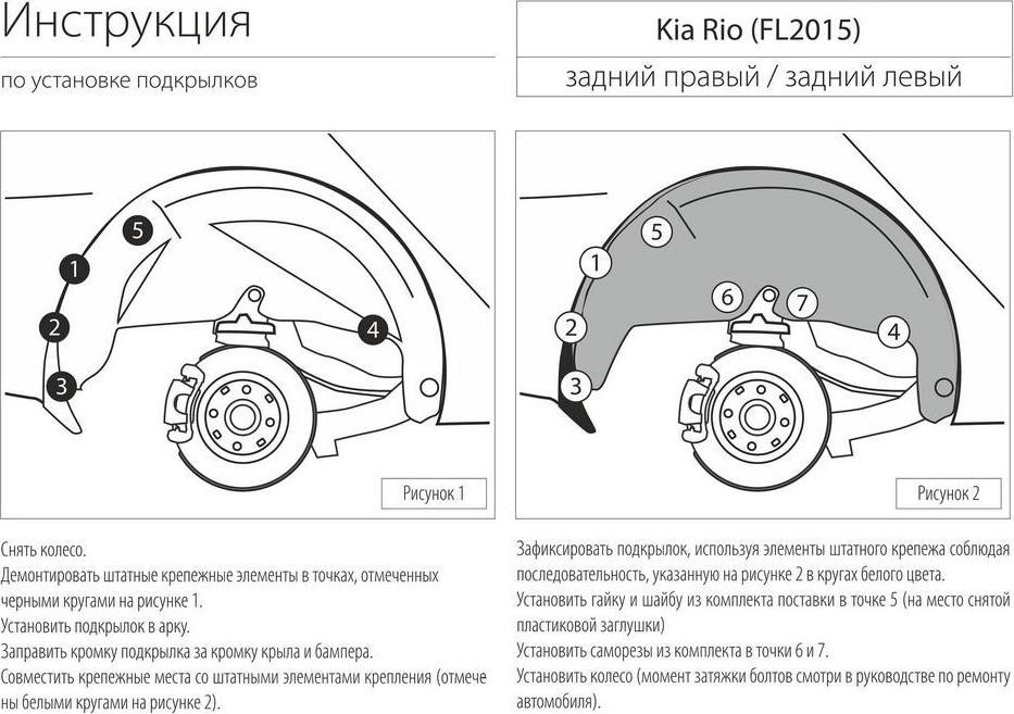 RIVAL 42803004 Локер арки колеса