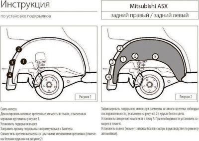 RIVAL 44001004 Локер арки колеса