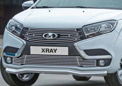 RIVAL RIVAL G.6003.002 Решетка бампера d10 + комплект крепежа, RIVAL, Lada X-Ray 2015- (G.6003.002)