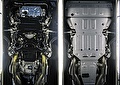 RIVAL RIVAL K333.4612.1 Комплект защит картер + КПП + РК + комплект крепежа, Porsche Cayenne, V - 2.9T(440л.с.); 3.0(340л.с) (K333.4612.1)