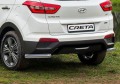 RIVAL RIVAL R.2310.006 Защита заднего бампера d57 уголки + комплект крепежа, RIVAL, Hyundai Creta 2016- (R.2310.006)