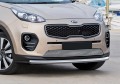RIVAL RIVAL R.2809.002 Защита переднего бампера d57 + комплект крепежа, RIVAL, Kia Sportage 2016- (R.2809.002)