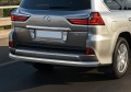 RIVAL RIVAL R.3210.009 Защита заднего бампера 75х42 овал + комплект крепежа, RIVAL, Lexus LX 2015- (R.3210.009)