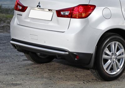 RIVAL RIVAL R.4006.013 Защита заднего бампера d57 + комплект крепежа, RIVAL, Mitsubishi ASX 2010-2013-2015 (R.4006.013)