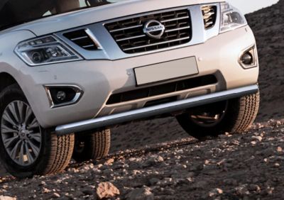 RIVAL RIVAL R.4114.001 Защита переднего бампера d76 + комплект крепежа, RIVAL, Nissan Patrol 2014- (R.4114.001)