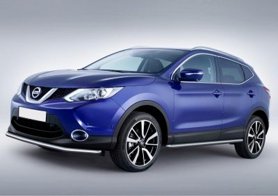 RIVAL RIVAL R.4118.001 Защита переднего бампера d57 + комплект крепежа, RIVAL, Nissan Qashqai 2013- (R.4118.001)