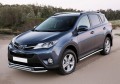 RIVAL RIVAL R.5712.006 Защита порогов d57 + комплект крепежа, RIVAL, Toyota Rav 4 2013-2015- (R.5712.006)