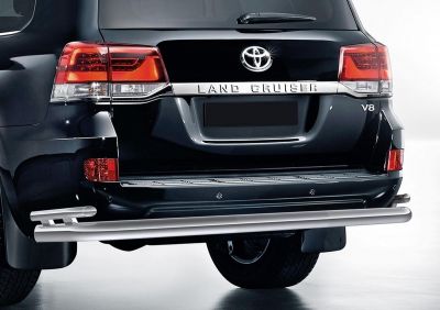 RIVAL RIVAL R.5717.010 Защита заднего бампера d76+d42 + комплект крепежа, RIVAL, Toyota Land Cruiser 200 2015- (R.5717.010)