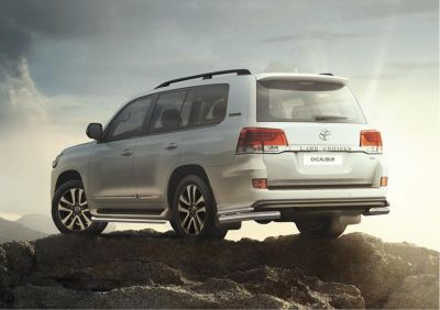 RIVAL RIVAL R.5719.004 Защита заднего бампера d76+d42 Уголки + комплект крепежа, RIVAL, Toyota LC200 Excalibur 2017- (R.5719.004)