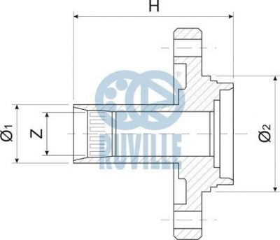 Ruville 485905 ступица колеса на PEUGEOT 306 (7B, N3, N5)