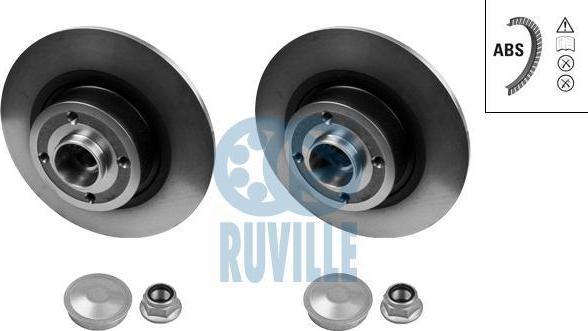Ruville 5587BD тормозной диск на RENAULT MEGANE II универсал (KM0/1_)