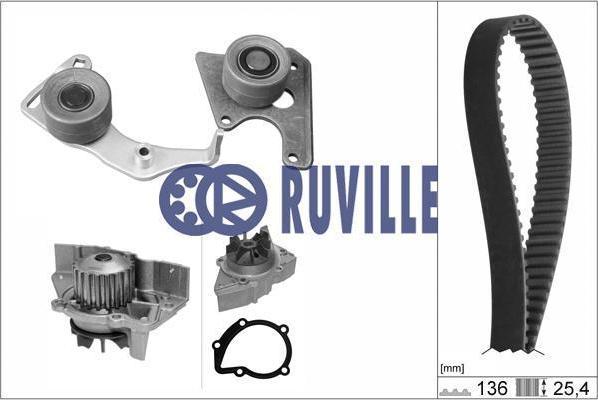 Ruville 56622704 водяной насос + комплект зубчатого ремня на PEUGEOT PARTNER фургон (5)