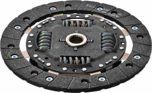 SACHS 1862314032 Диск сцепл.VOLVO 850/C70/S70/V70 2.0>2.5 91>02