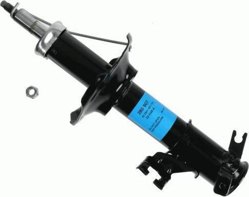 SACHS 280 907 амортизатор на NISSAN 100 NX (B13)