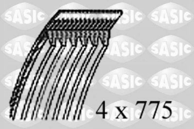 Sasic 1774011 поликлиновой ремень на MITSUBISHI CARISMA (DA_)
