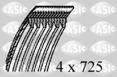 Sasic 1776012 поликлиновой ремень на NISSAN MICRA II (K11)