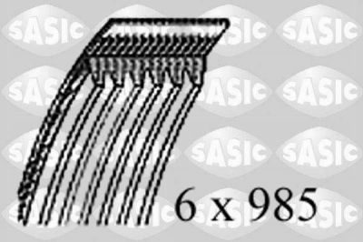 Sasic 1776065 поликлиновой ремень на FIAT PUNTO (176)