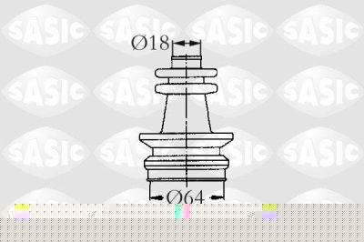 Sasic 2873653 комплект пылника, приводной вал на PEUGEOT 309 II (3C, 3A)