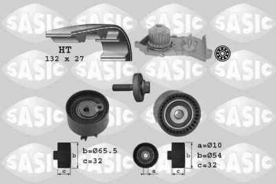 Sasic 3904036 водяной насос + комплект зубчатого ремня на RENAULT MEGANE II седан (LM0/1_)