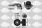 Sasic 3906070 водяной насос + комплект зубчатого ремня на SKODA OCTAVIA (1Z3)