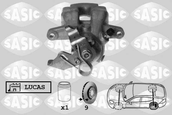 Sasic 6500012 тормозной суппорт на PEUGEOT 308 CC