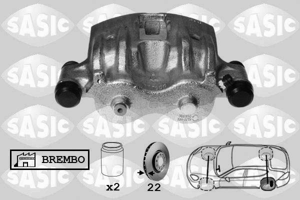 Sasic 6506160 тормозной суппорт на IVECO DAILY III фургон/универсал