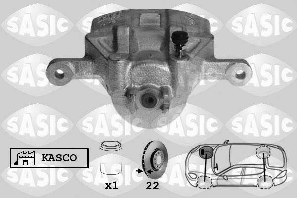 Sasic 6506203 тормозной суппорт на HYUNDAI ACCENT III седан (MC)