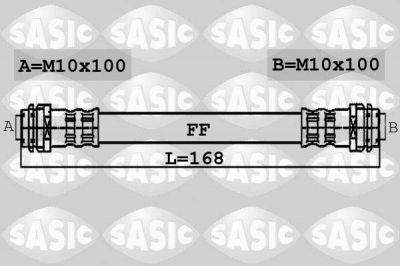 Sasic 6606010 тормозной шланг на SKODA FABIA