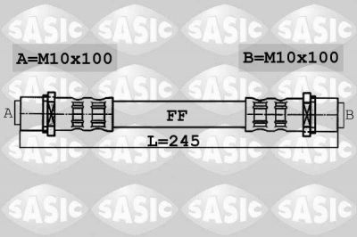 Sasic 6606045 тормозной шланг на OPEL ASTRA G универсал (F35_)