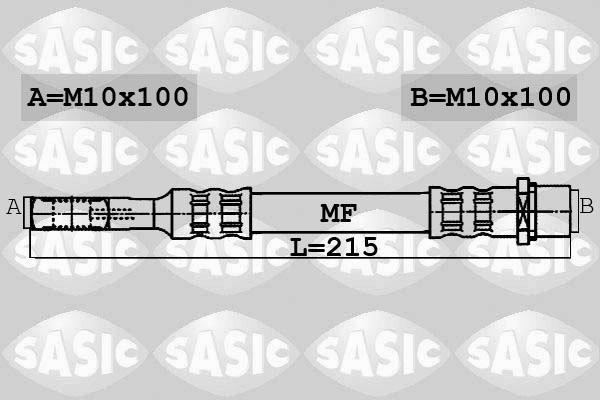 Sasic 6606046 тормозной шланг на OPEL ASTRA G универсал (F35_)