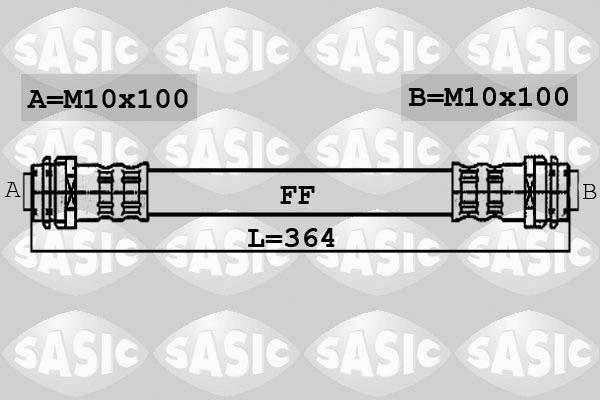 Sasic 6606072 тормозной шланг на MERCEDES-BENZ A-CLASS (W168)