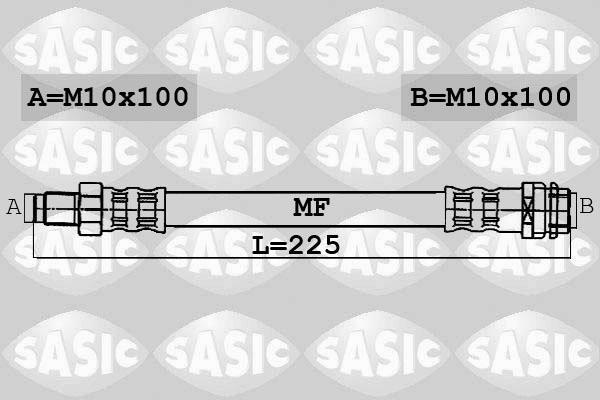 Sasic 6606078 тормозной шланг на AUDI A4 Avant (8D5, B5)