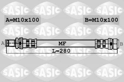 Sasic 6606214 тормозной шланг на FORD TRANSIT фургон