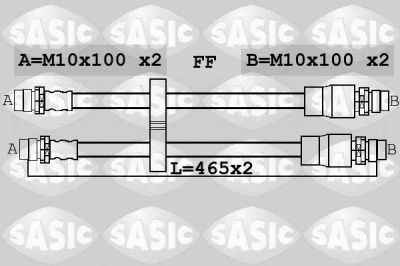 Sasic 6606249 тормозной шланг на FIAT DOBLO Cargo (223)