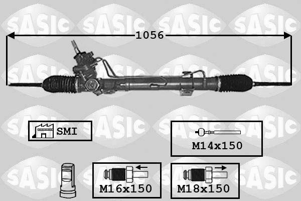 Sasic 7006169 рулевой механизм на RENAULT LAGUNA II (BG0/1_)