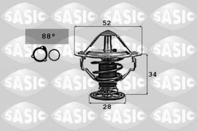 SASIC Термостат FORD MONDEO 2.0-2.2 00-07 / BOXER 2.4 06- / TRANSIT 2.4 00-06 (1096283, 9000714)