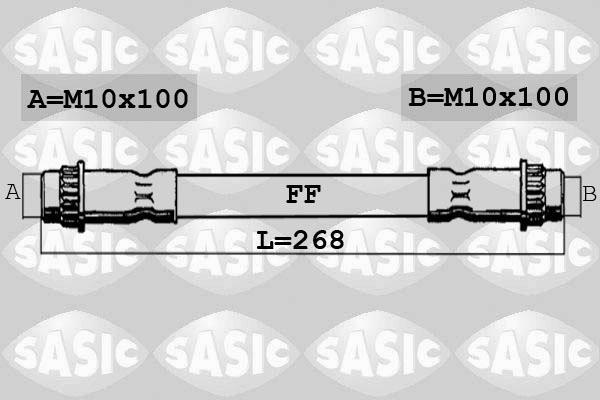 Sasic SBH4064 тормозной шланг на RENAULT 19 II (B/C53_)