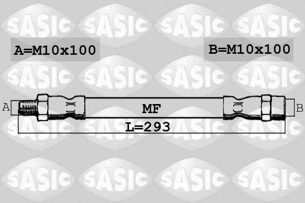 Sasic SBH6381 тормозной шланг на VW PASSAT (32B)