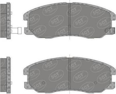SCT GERMANY SP 664 PR комплект тормозных колодок, дисковый тормоз на OPEL ANTARA
