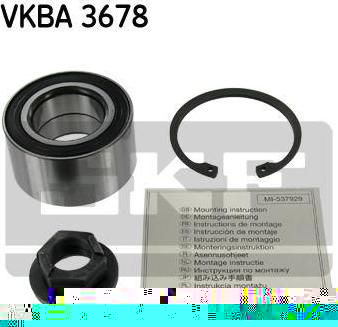 SKF VKBA 3678 комплект подшипника ступицы колеса на FORD KA (RB_)