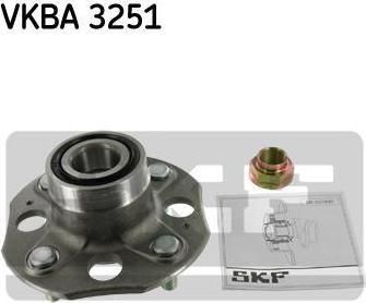 SKF VKBA3251 Ступица с подшипником HONDA ACCORD 90-98 зад.