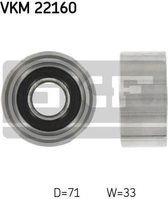 SKF VKM 22160 паразитный / ведущий ролик, зубчатый ремень на SEAT IBIZA I (021A)