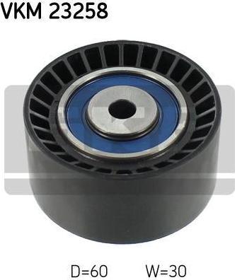 SKF VKM 23258 паразитный / ведущий ролик, зубчатый ремень на PEUGEOT 207 (WA_, WC_)
