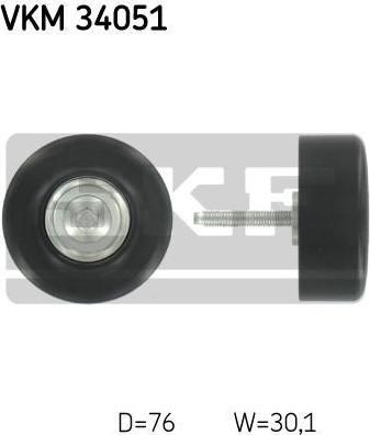 SKF VKM 34051 Ролик ремня генератора FORD Mondeo (1374385) SKF VKM 34051 Ролик ремня генератора FORD Mondeo (1374385)