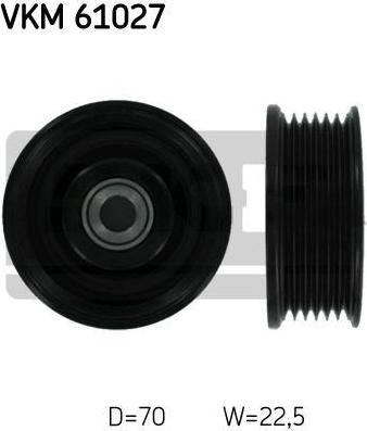 SKF VKM 61027 паразитный / ведущий ролик, поликлиновой ремень на LEXUS SC (UZZ40_)