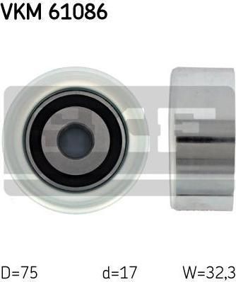 SKF VKM61086 Ролик направляющий TOYOTA DYNA, FORTUNER, HIACE IV (_H1_, _H2_), HILUX, HILUX (_N_), INNOVA, KIJANG (16620-30031)
