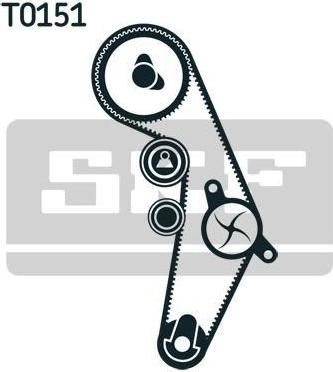 SKF VKMA 01918 комплект ремня грм на VW PASSAT Variant (3B6)