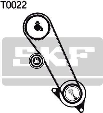 SKF VKMA 04101 комплект ремня грм на FORD ESCORT III (GAA)