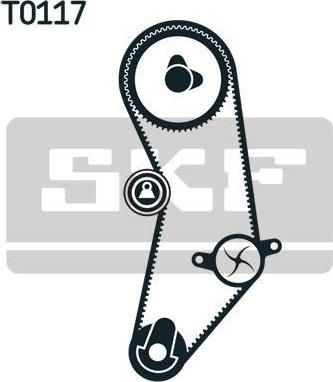 SKF VKMC 02201 Насос водяной с комплектом ремня ГРМ