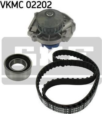 SKF VKMC 02202 водяной насос + комплект зубчатого ремня на FIAT PUNTO (176)